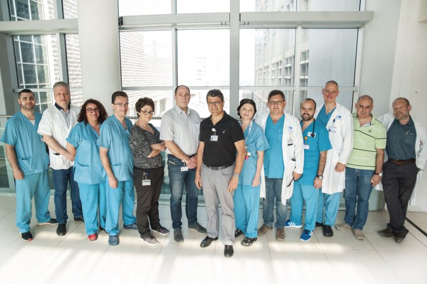 צוות המערך הכירורגי בברזילי. צילום: מורן ניסים, צילום רפואי ברזילי