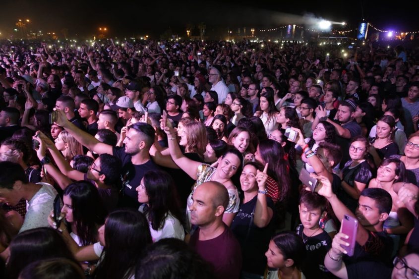 קהל הופעה פסטיבל דרום עולה 2018. צילום: אדי ישראל