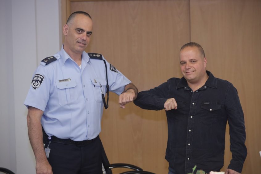 תומר גלאם ונצ"מ רונן אבניאלי. צילום: אלדד עובדיה