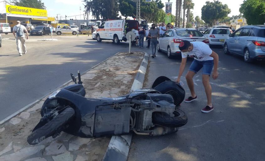 תאונת אופנוע, אילוסטרציה. צילום: אלירם משה