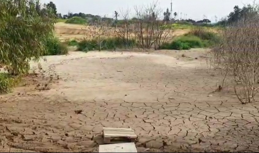 הקרקע הבוצית בה טבעה האישה. צילום: תיעוד מבצעי כבאות והצלה