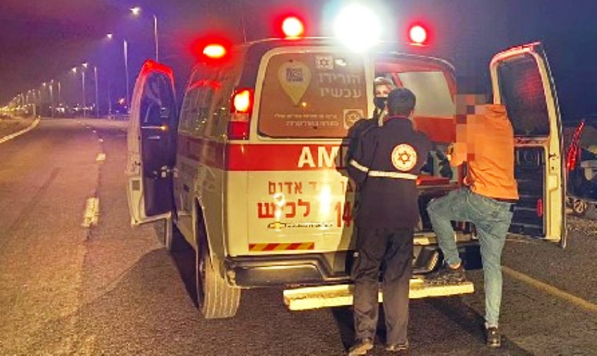 זירת תאונת דרכים. צילום ארכיון: גל צלח