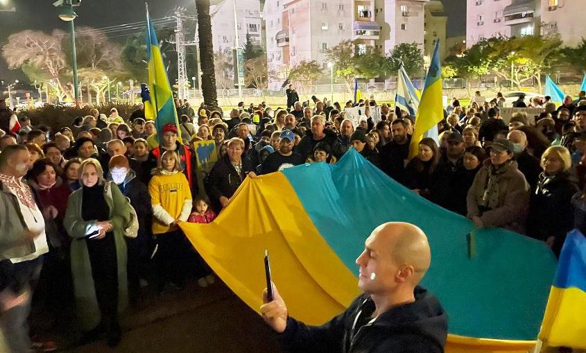 הפגנת תמיכה באוקראינה, אשקלון