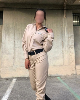 "הרצון שלי להצליח עזר להתגבר על הקשיים" סגן מ' מנהורה. צילום: דובר צה"ל