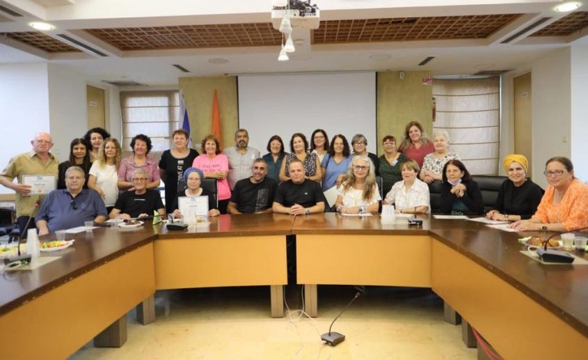 טקס הענקת תעודות למתנדבים במרכז למיצוי זכויות. צילום: אלדד עובדיה