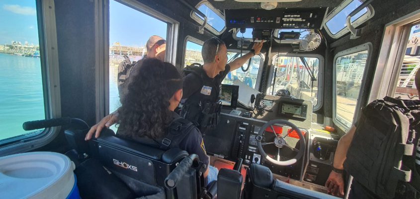 ים בראנס בשיטור הימי. צילום: דוברות המשטרה