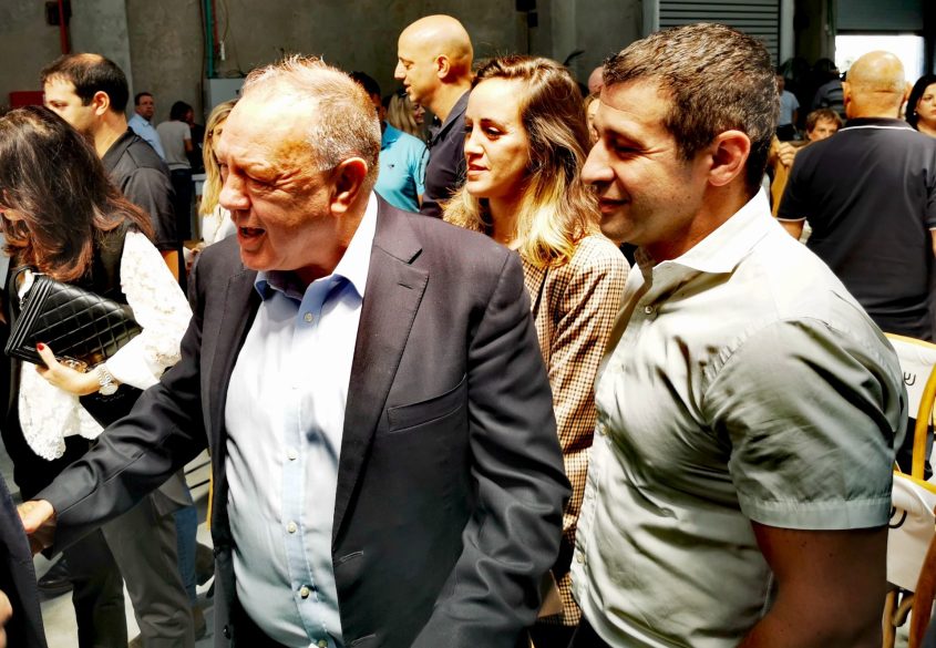 ח"כ קושניר ושמואל דונרשטיין בטקס