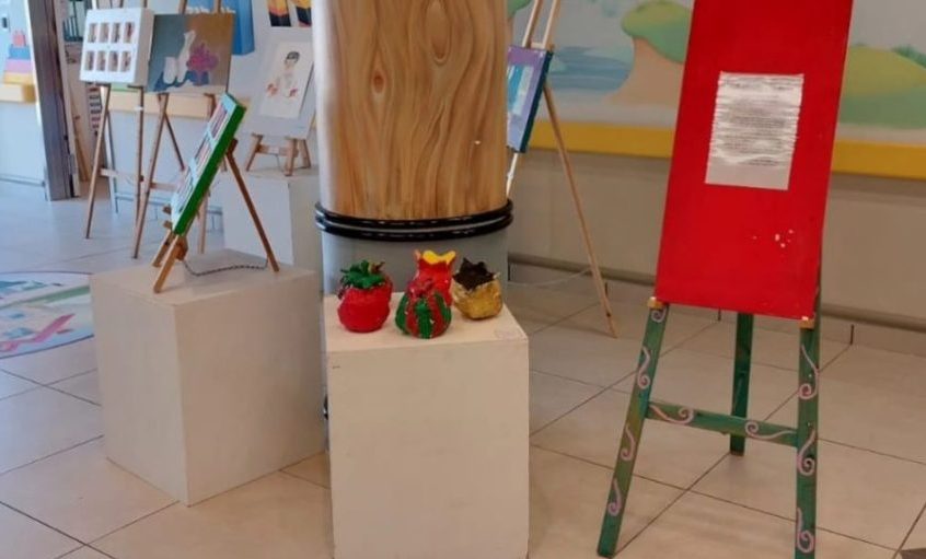 יצירות הילדים המאושפזים בברזילי. צילום: דוברות ברזילי