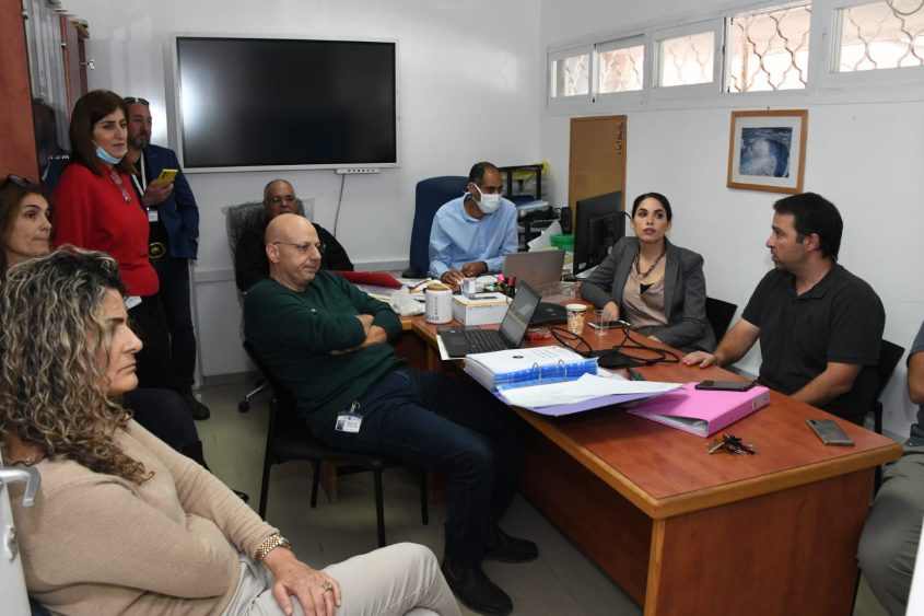 תרגיל התקפת סייבר בבה"ח ברזילי. צילום: המרכז הרפואי ברזילי