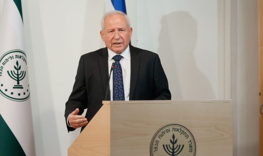 שר החקלאות אבי דיכטר. צילום: סיון שחור/לע"מ