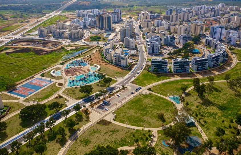 אשקלון במבט מלמעלה. צילום: אדי ישראל