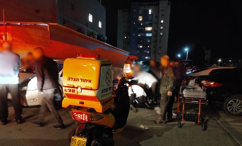 זירת האירוע ברחוב ש"י עגנון. צילום: דוברות איחוד הצלה