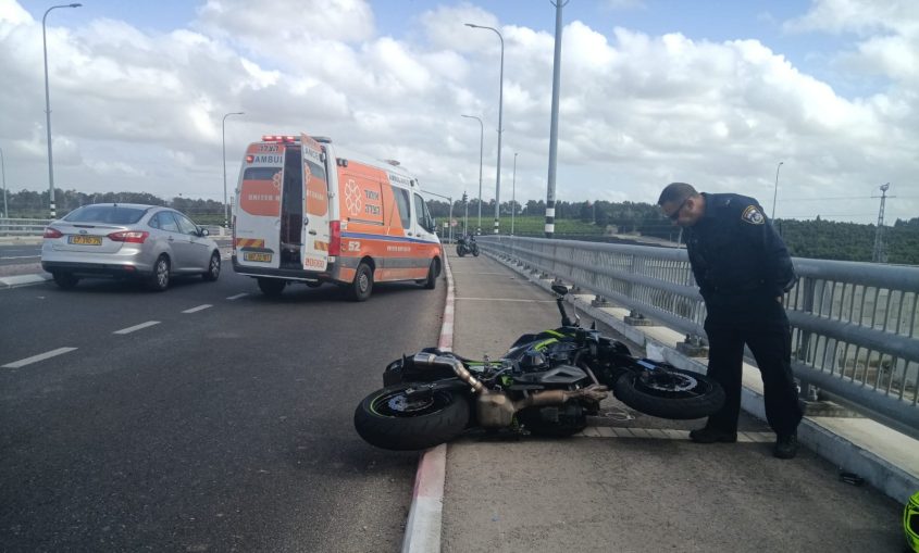 זירת התאונה. צילום: דוברות איחוד הצלה