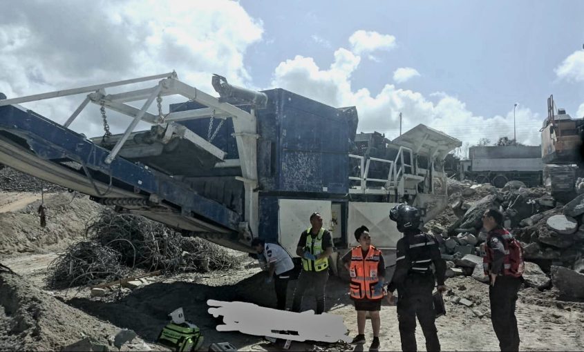 זירת התאונה. צילום: תיעוד מבצעי כבאות והצלה