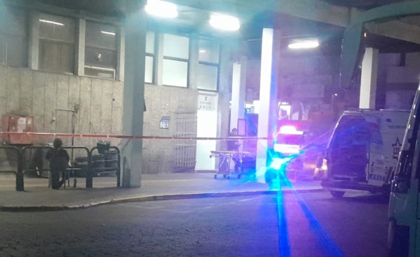 האמבולנס הפרטיש הגיע לפנות את הגופה בתחנה המרכזית