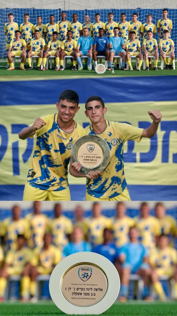 נערים ג' מכבי אשקלון. אלופה. צילום: מועדון מכבי אשקלון