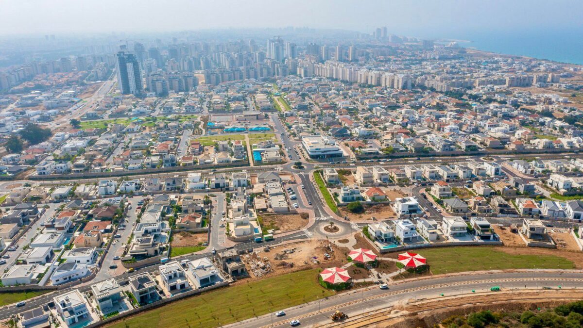 אשקלון מבט מלמעלה. צילום: אדי ישראל