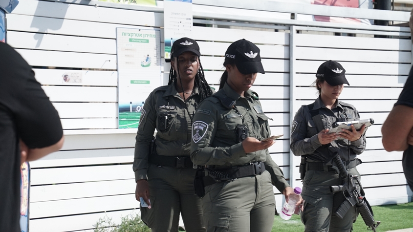 סיירות מג"ב באשקלון. צילום: דוברות המשטרה