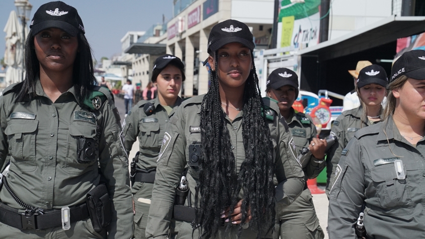 סיירות מג"ב באשקלון. צילום: דוברות המשטרה