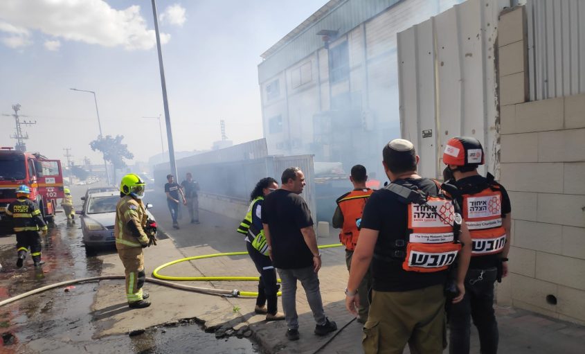 זירת הנפילה. צילום: דוברות איחוד הצלה