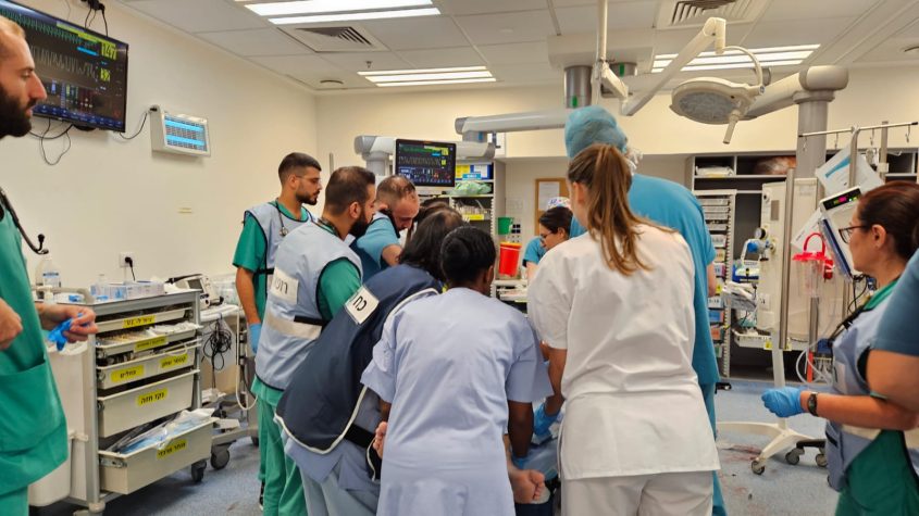 חדרי הטראומה בברזילי בשביעי באוקטובר. צילום: דוברות ברזילי