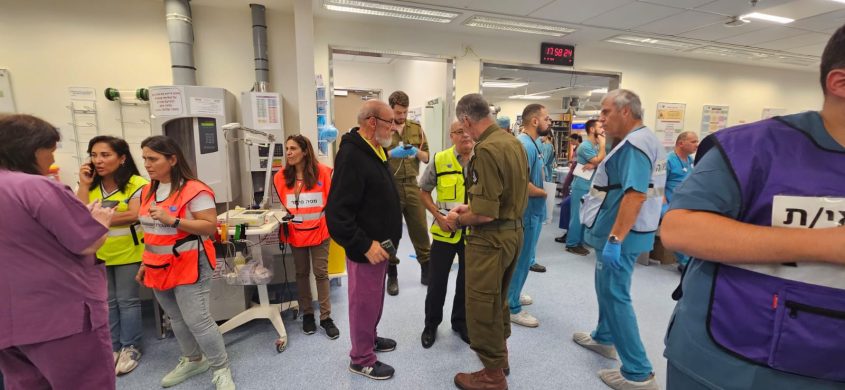 המרכז הרפואי ברזילי בשביעי באוקטובר. צילום: דוברות ברזילי
