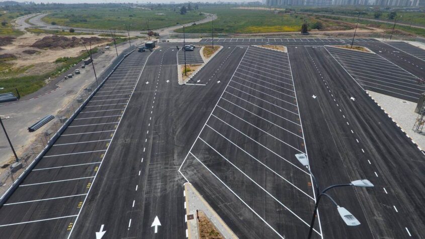 חניון רכב כבד. צילום: דוברות עיריית אשקלון