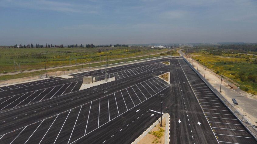 חניון רכב כבד. צילום: דוברות עיריית אשקלון