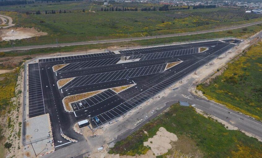 חניון רכב כבד. צילום: דוברות עיריית אשקלון