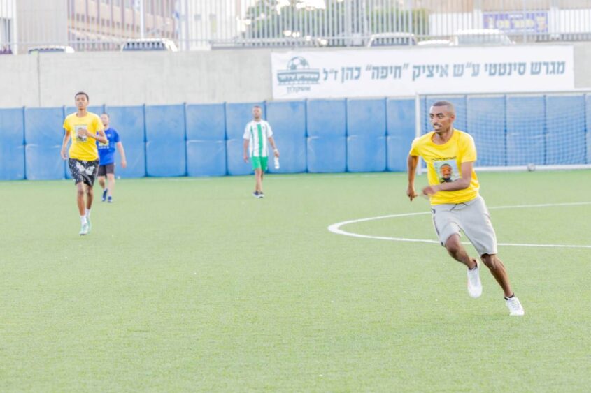 טורניר קהילה אתיופית ומשטרת אשקלון. צילום: סיון מטודי