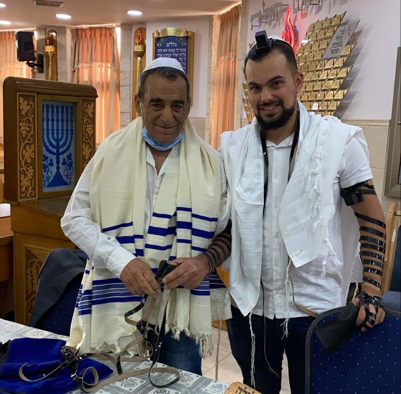 ישראל חדד ז"ל עם בנו עדן