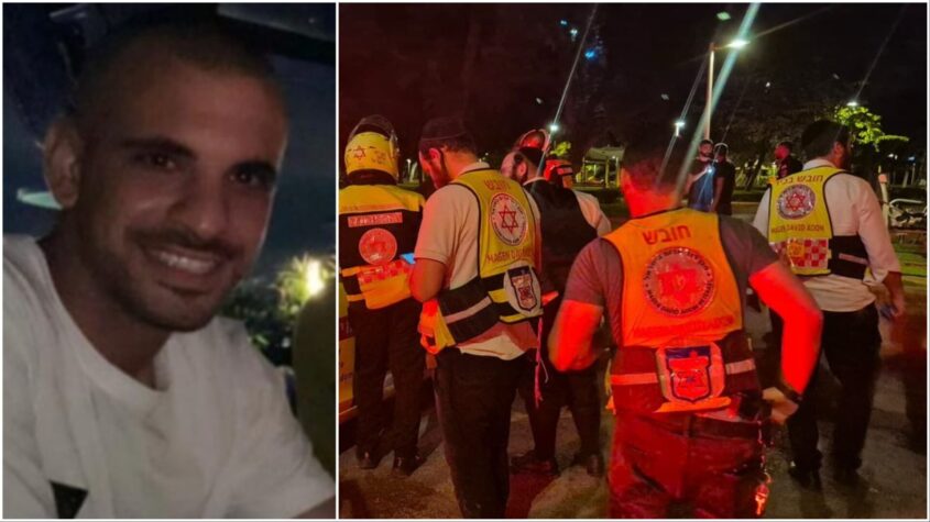 משה יאדגרוב. זירת הרצח. צילום: מד"א