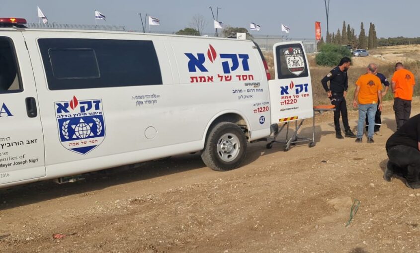 אנשי זק"א והמשטרה בזירה