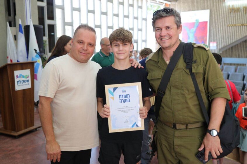 הוקרה לספורטאי אשקלון. צילום: אלדד עובדיה