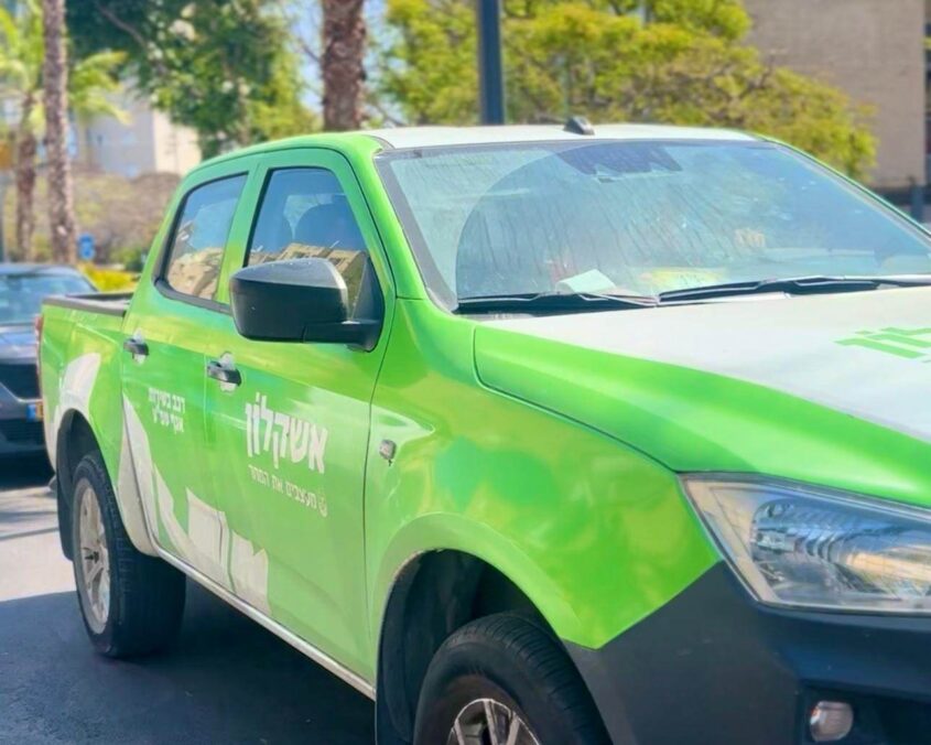 מערך הניקיון באשקלון. צילום: דוברות עיריית אשקלון