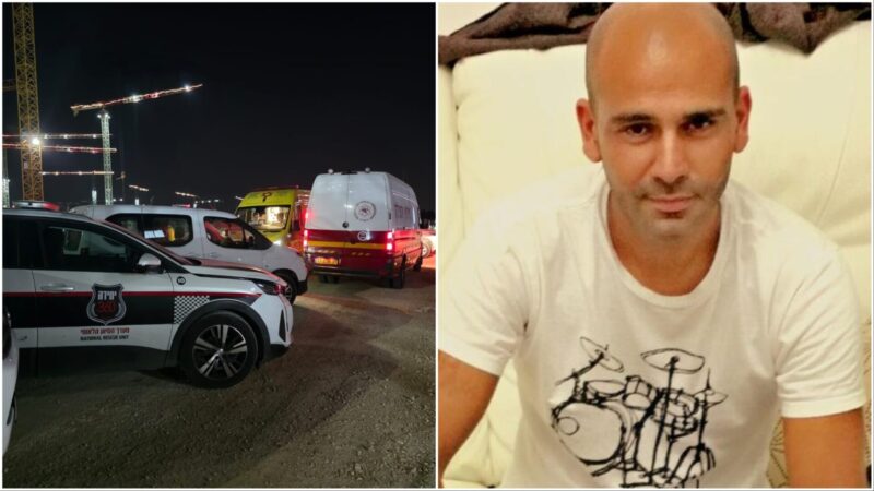 תומר סמסון ז"ל. זירת התאונה. צילום: זק"א 360