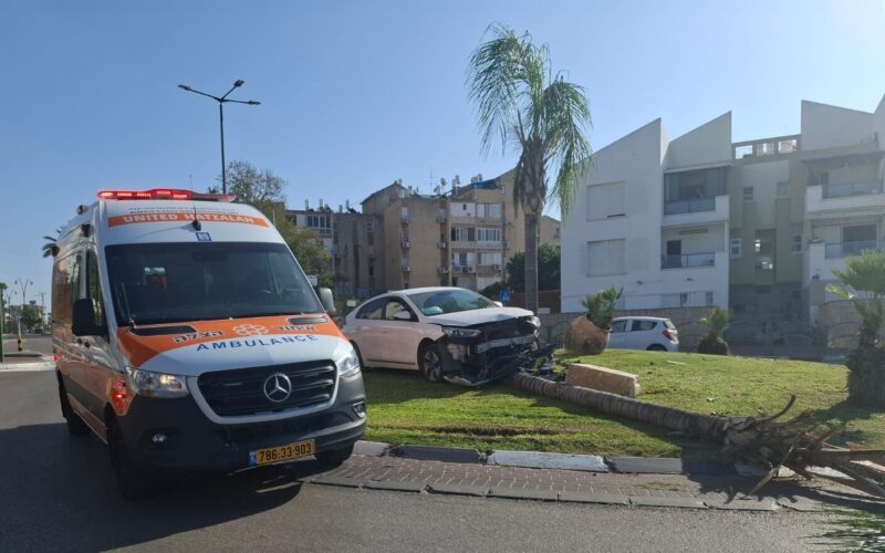 זירת התאונה ברחוב שפירא. צילום: איחוד הצלה
