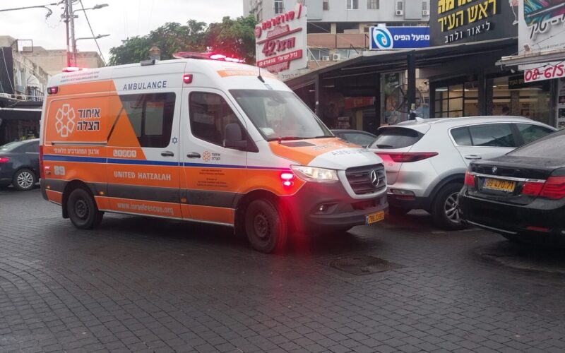 זירת האירוע במדרחוב אשקלון. צילום: איחוד הצלה