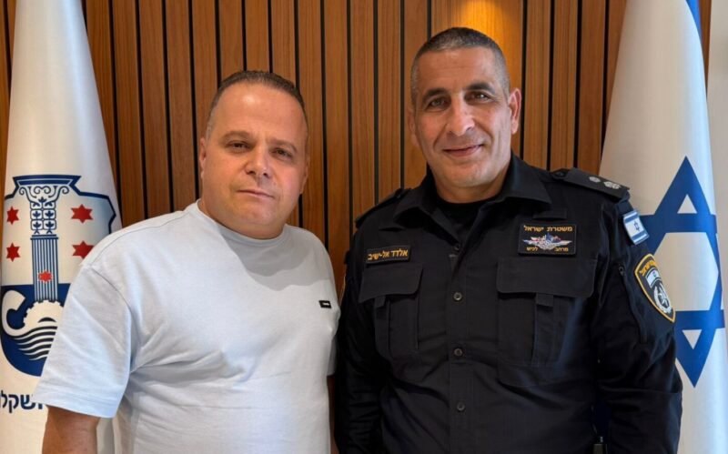 סנ"צ אל-ישיב ורה"ע גלאם. צילום: דוברות עיריית אשקלון