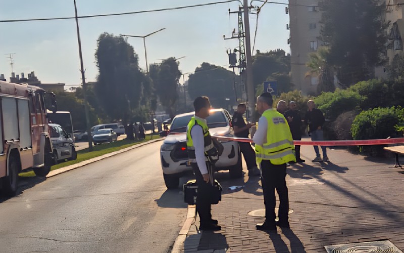 זירת האירוע ברחוב ההסתדרות. צילום: זק"א