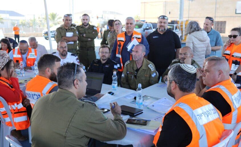 תרגיל באשקלון. צילום: אלדד עובדיה
