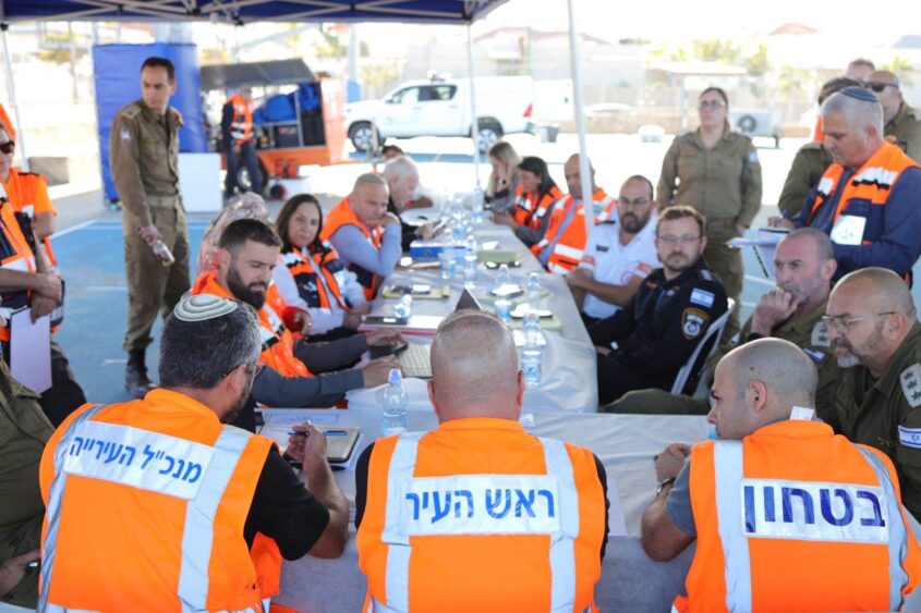 תרגיל באשקלון. צילום: אלדד עובדיה