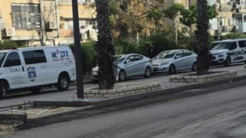 הזירה ברחוב ש"י עגנון. צילום: זק"א