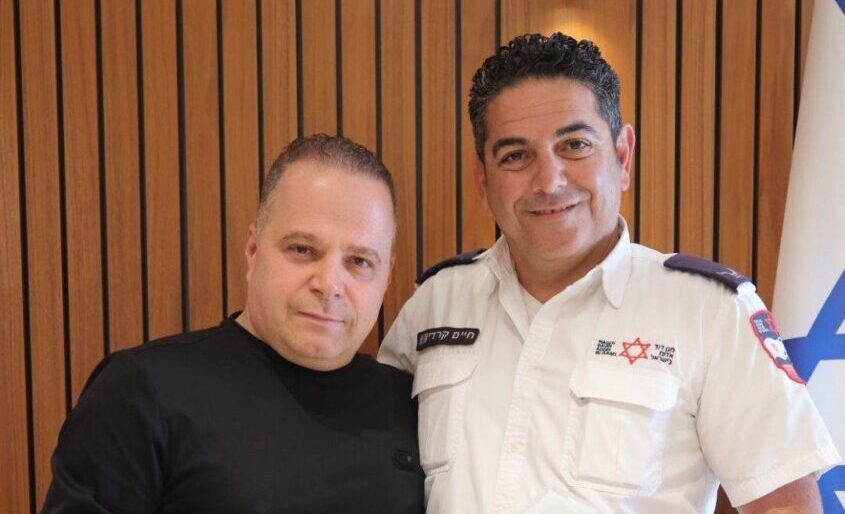 חיים קרדי ותומר גלאם. צילום: אלדד עובדיה