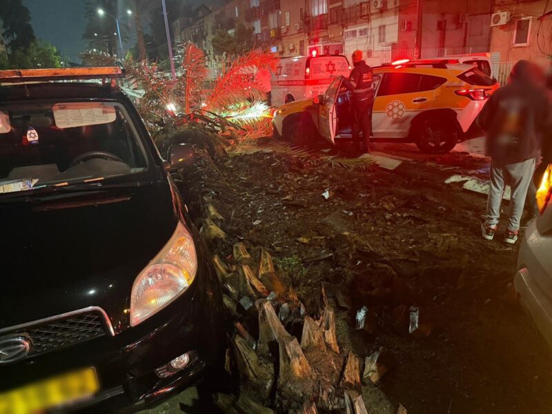 זירת האירוע ברחוב העבודה. צילום: איחוד הצלה