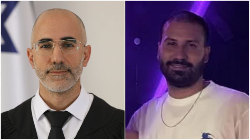 רזיאל רווח. השופט יניב בן הרוש. צילום: הרשות השופטת