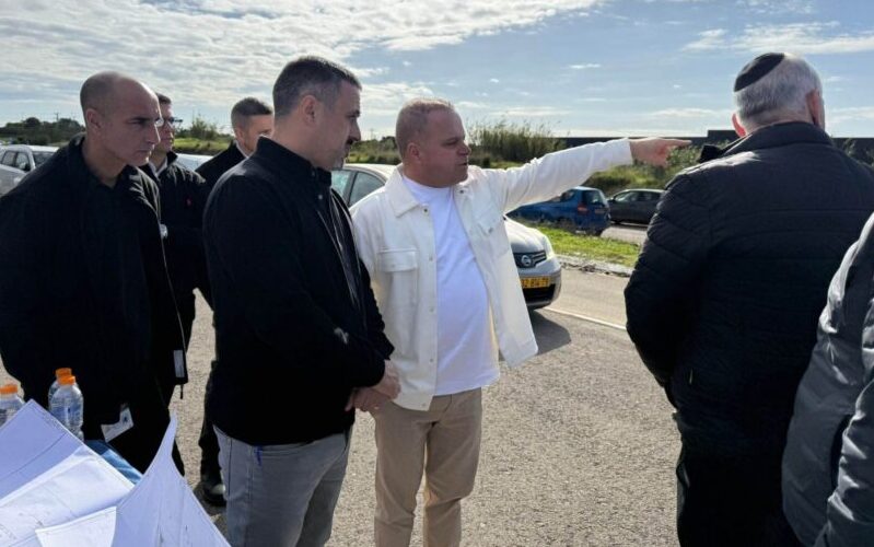 פרויקט חניה בתחנת הרכבת. צילום: דוברות עיריית אשקלון