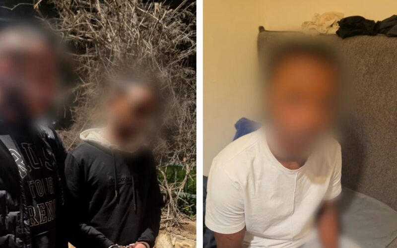 שני הנאשמים. צילום: דוברות המשטרה