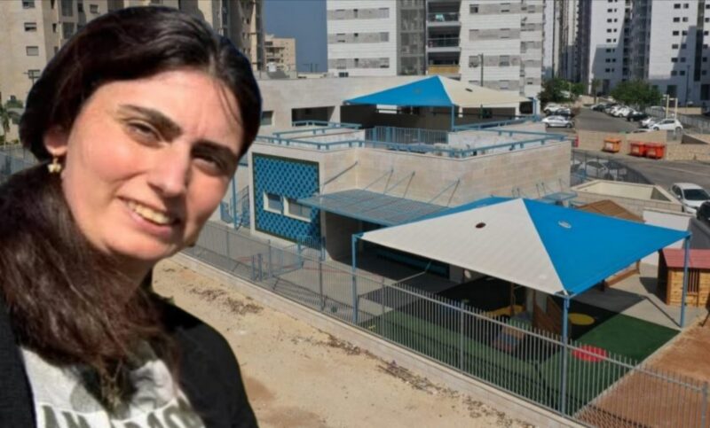 מירית לאונגר על רקע גני עמק האלה. צילום: אדי ישראל