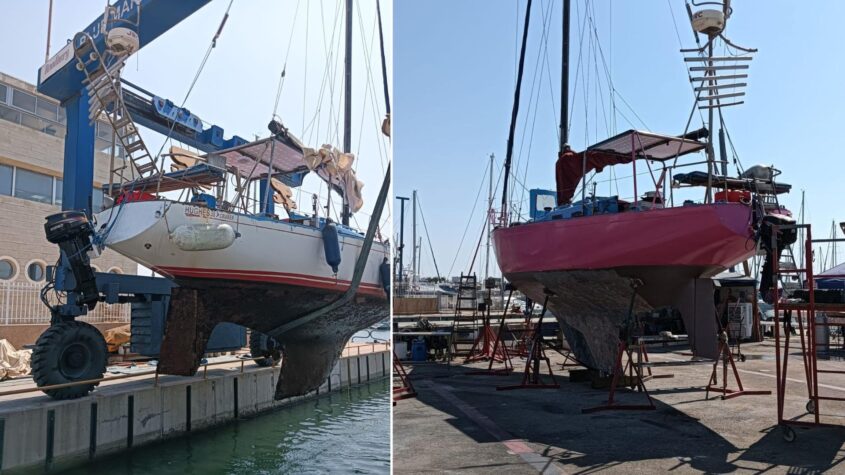 הסירה הורודה אחרי השיפוץ. צילום: צ'יקו מרציאנו